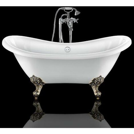 Bañera con patas DARLINGTON  175 cm patas ÁGUILA BRONCE ENVEJECIDO