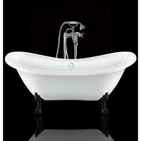 Bañera con patas DARLINGTON - - Patas de LEÓN NEGRAS