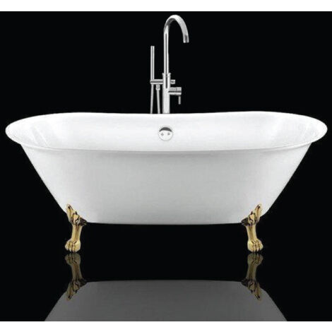 Bañera con patas SURRY HILLS 165cm PATAS DE ÁGUILA BLANCAS