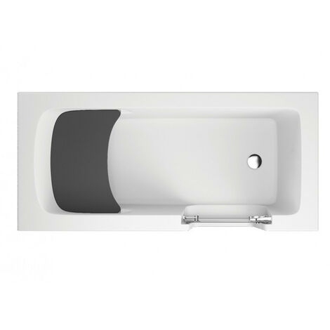 Bañera con puerta ADELAIDE NOIR 160/170/180x75/80x54 cm - Dimensiones: 180cm