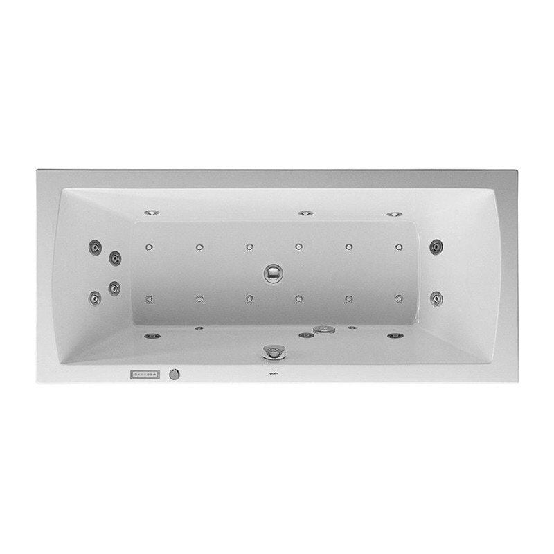 

Duravit - Bañera DARO rectangular hidromasaje 185 l 180x80 blanco, 2 respaldos Combi-Syst E