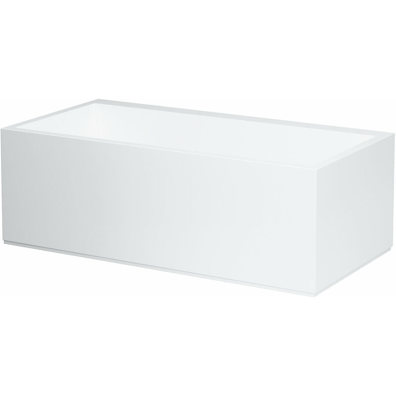 

Laufen - Bañera de fundición mineral esquina izquierda del cartel 1700x860x590mm, con faldón y rebosadero iluminado por LED, blanco - H2243360006161