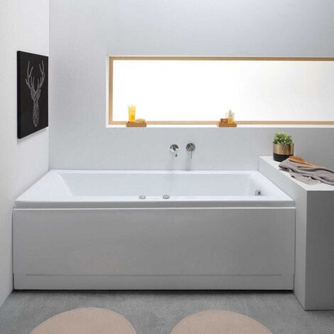 Bañera De Hidromasaje Acrílica Rectangular  Adele