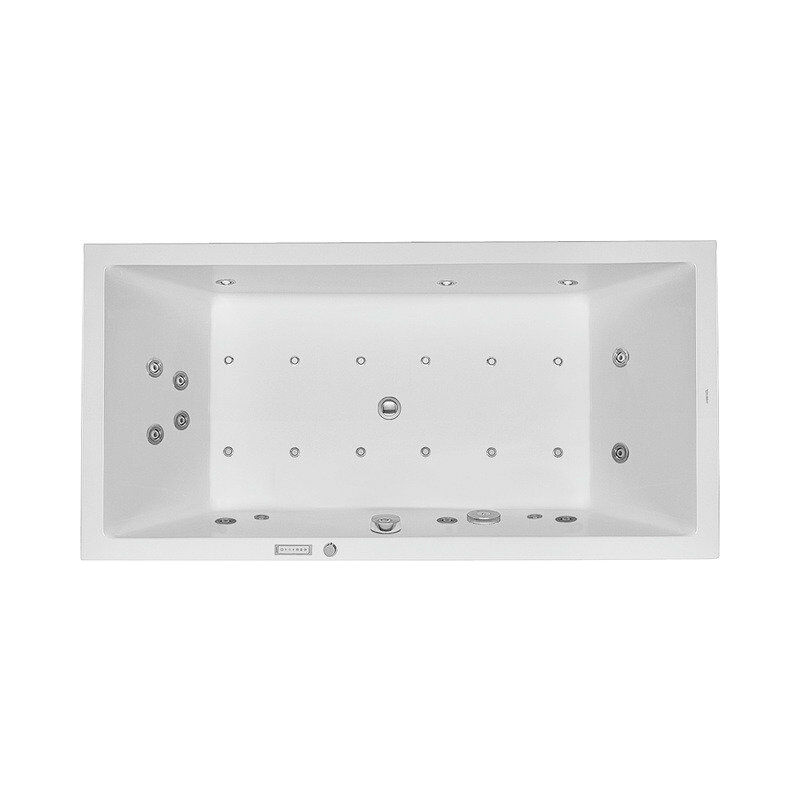 

bañera de hidromasaje Duravit Starck 1800x900mm versión empotrada con dos inclinaciones del respaldo, Combisystem E - 760052000CE1000