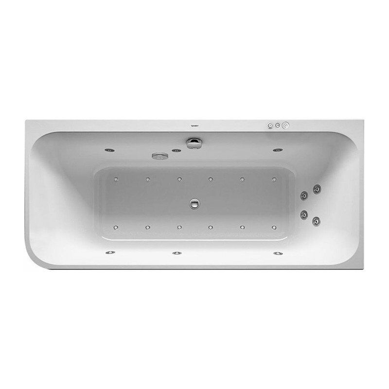 

Duravit - Bañera de hidromasaje HAPPY D.2Plus 1800x800mm. angef.Acrylv..Graph.S.Matt esquina derecha .CP