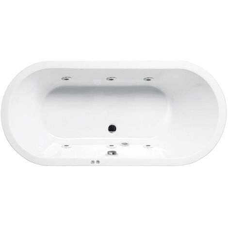 Bañera de hidromasaje ovalada LOFT blanca SANYCCES