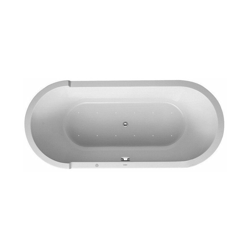 

Duravit - Bañera de hidromasaje ovalada STARCK 170 l 180x80 blanco, 2 limas Combi-Syst L