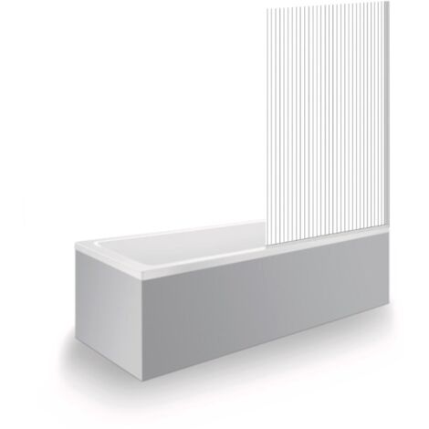Bañera derecha DURAVIT No.1 1800x800mm + Mampara de bañera recta AURYS Raywall cromo