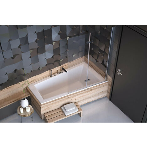 Bañera esquinera asimétrica ULTIMA SLIM 150 / 160 CM, ÁNGULO DERECHO - Dimensiones: 160cm