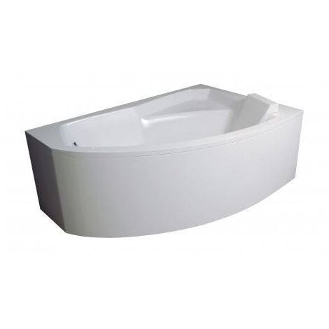 AZURA HOME DESIGN Bañera esquinera RIMA 130/140/150/160/170 cm ángulo derecho con faldón - Dimensiones: 130cm