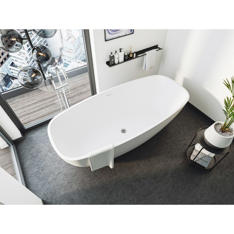 

Bañera exenta Legacy 190 Solid Stone Blanca mate
