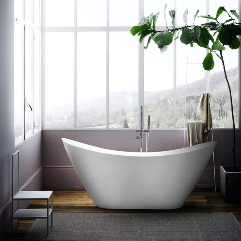 

Arati Bath&shower - Bañera Freestanding ovalada de diseño moderno Instalación libre Siro