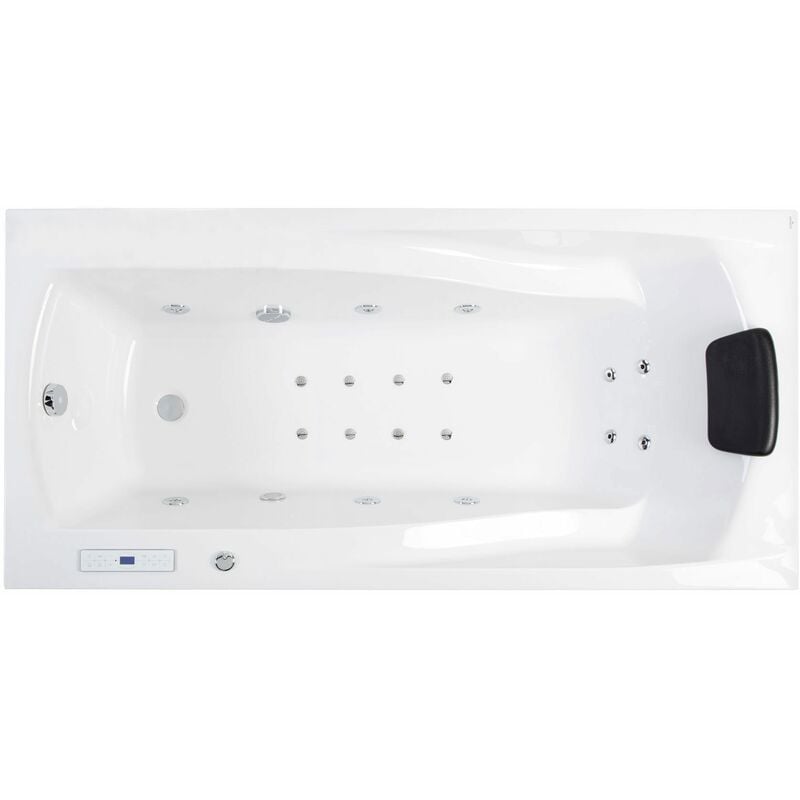 

Bañera hidormasaje Set Centauri derecha llenado por rebosadero con 18 jets