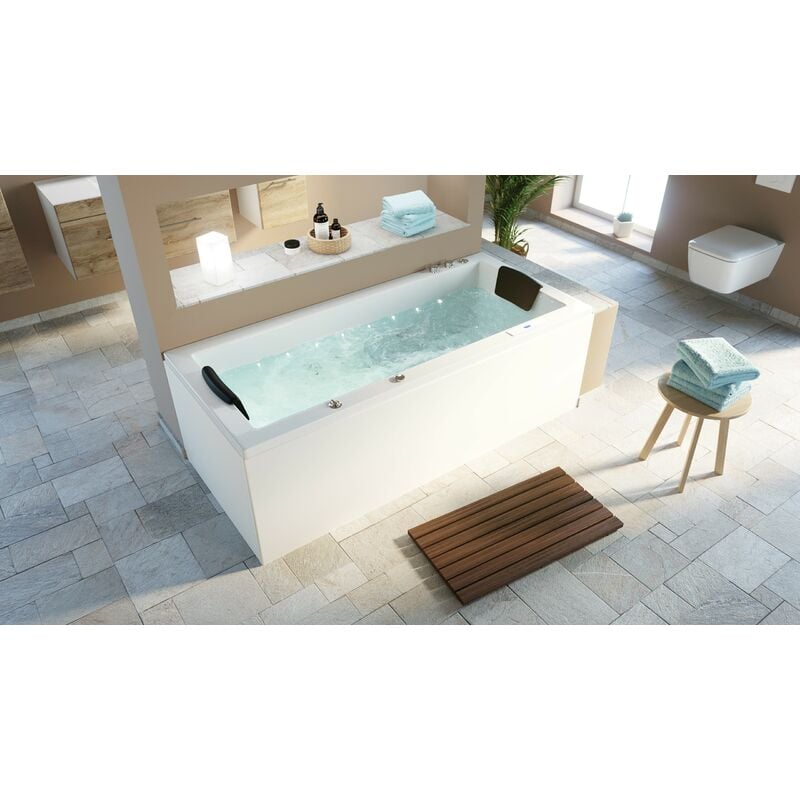 

Bañera hidromasaje Set Deluxe OMEGA ULTRA 170 con iluminación LED 170x75x59 cm
