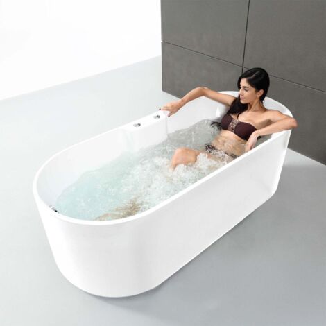 Bañera hidromasaje - Ukio white Bulle - Blanco - 175 x75 x65 cm, by SPALINA