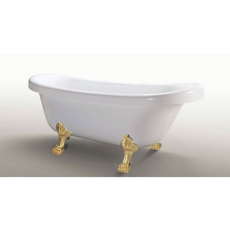 

Bañera Independiente Diseño Clasico Vintage 170x80cm Margherita Pies Dorados