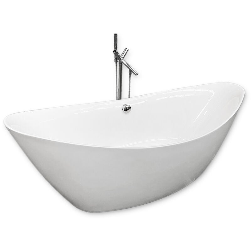 

Bañera Independiente Diseño Moderno e Innovador 180x80cm Beverly+grifo