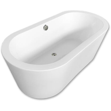 Bañera Independiente Freestanding Diseño Moderno e Innovador 170x80cm Cleopatra