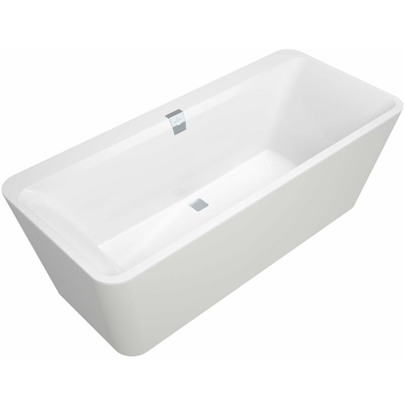 

Villeroy Und Boch Ag - Bañera independiente Squaro Edge 12 Duo, UBQ180SQE7PDV 1800x800mm, incl. desagüe y rebosadero, incl. delantal (color bañera)