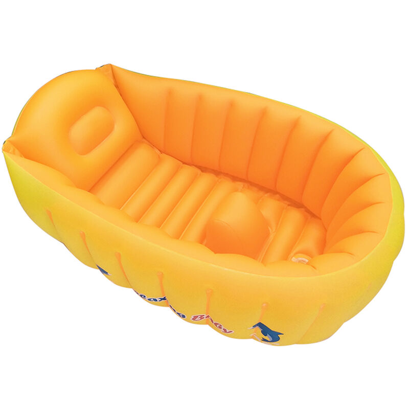 

Asupermall - Banera inflable para bebes Banera portatil Banera antideslizante para ninos pequenos Banera de viaje Mini piscina de aire para bebes con