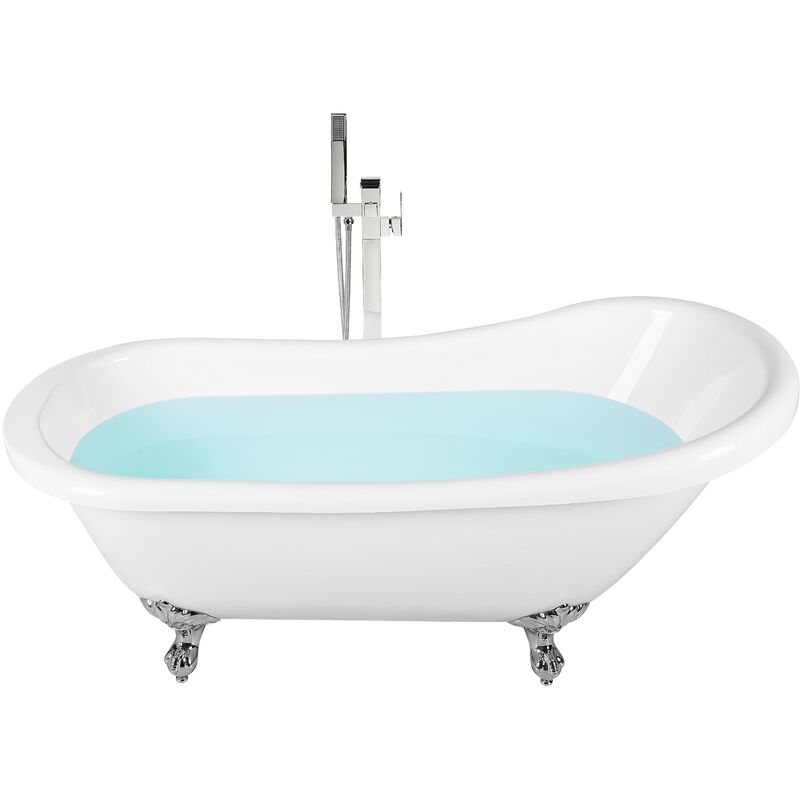 

Beliani - Bañera ovalada blanca 170 cm CAYMAN
