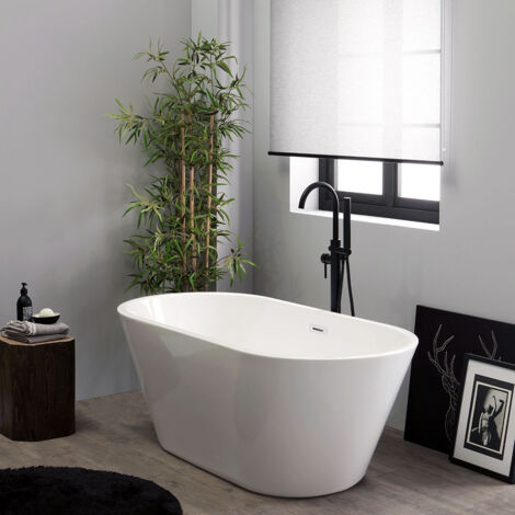 Bañera ovalada de acrílico de 150 cm