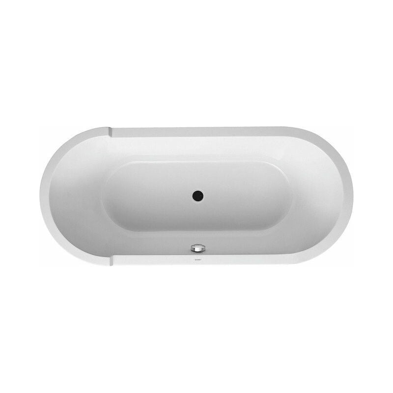 

Bañera ovalada Duravit Starck 180x80cm, dos vertientes traseras, 700009, versión empotrada - 700009000000000