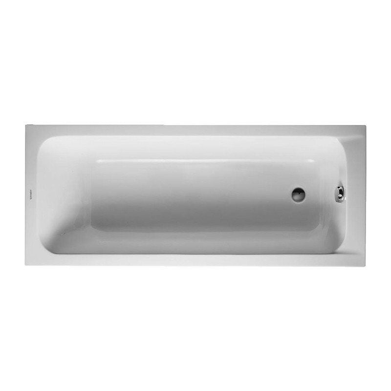 

Bañera rectangular D-CODE 1 respaldo inclinado blanco 1700x700mm