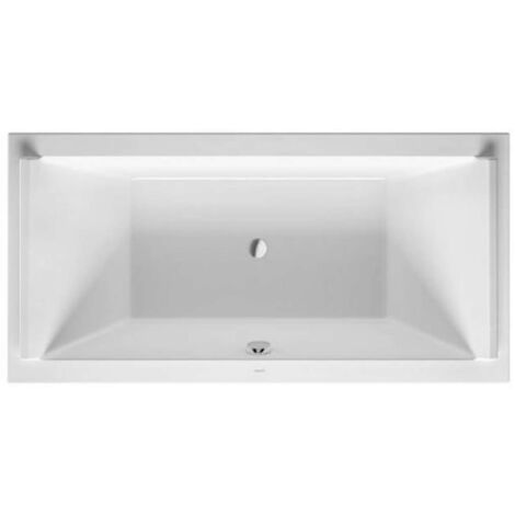 Bañeras rectangulares Duravit Starck, versión empotrada, desagüe