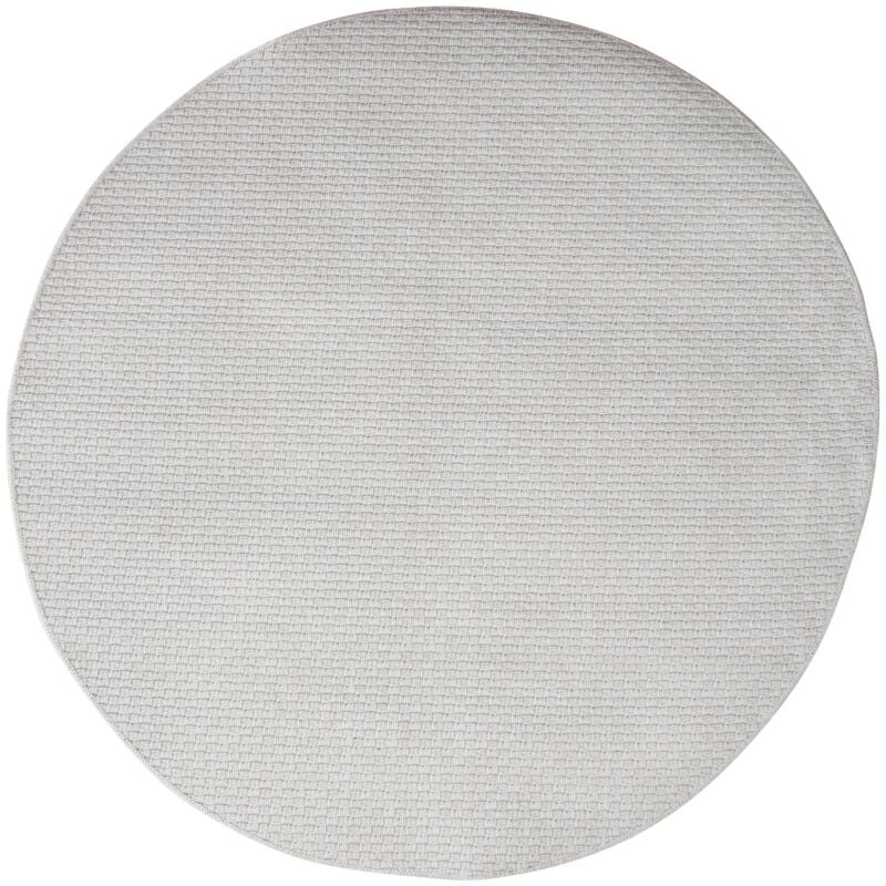 Thedecofactory - bangalor - Tapis d'extérieur/intérieur aspect jute blanc D160