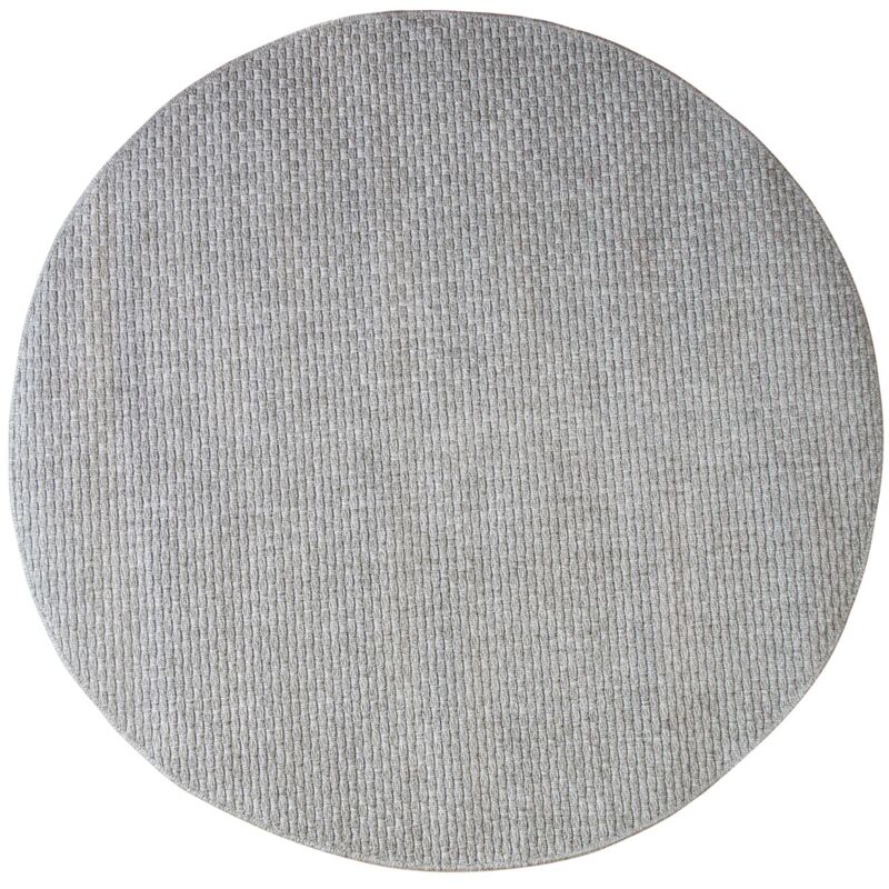 BANGALOR - Tapis d'extérieur/intérieur aspect jute gris D190