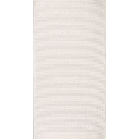 BANGALOR - Tapis de couloir extérieur/interieur aspect jute blanc 80x150