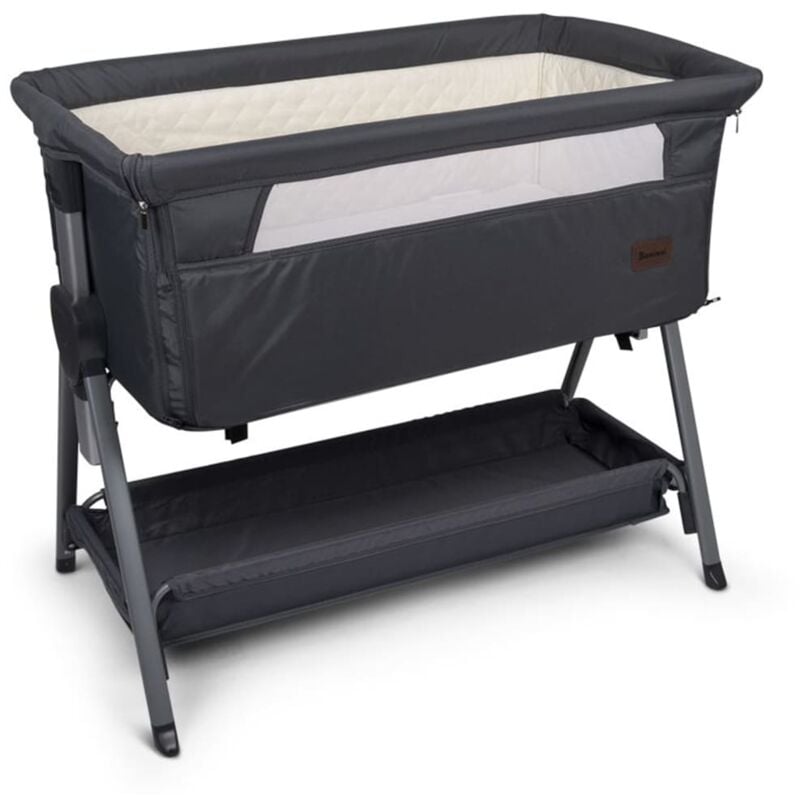 

Baninni Cuna de colecho Elia gris 92x55x82 cm oscuro - Gris