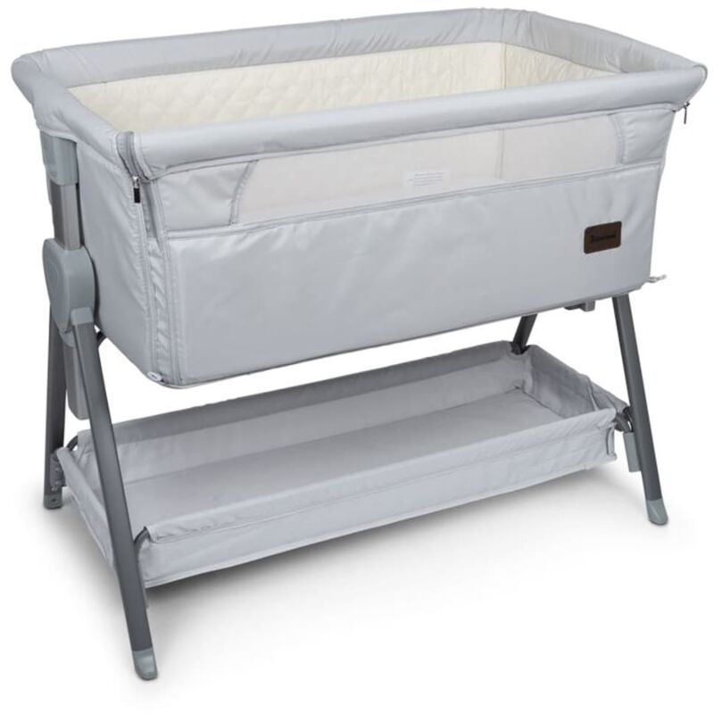 

Cuna de colecho Elia gris 92x55x82 cm claro - Gris - Baninni