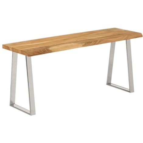 Bank Baumkante 105 cm Massivholz Akazie vidaXL