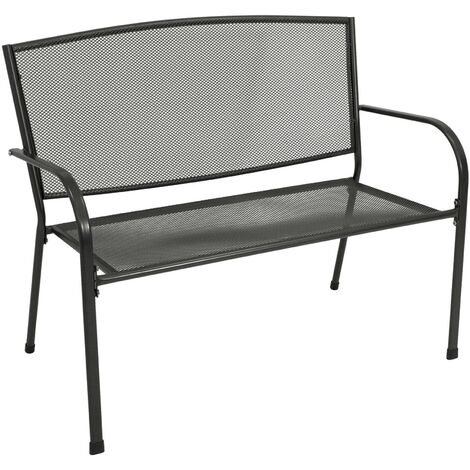 Bank CLASSIC 2-sitzer, Streckmetall anthrazit