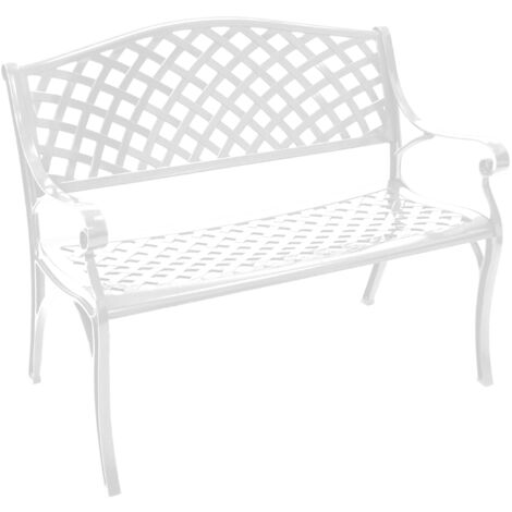 Bank OXFORD 2-sitzer, Aluguss weiss