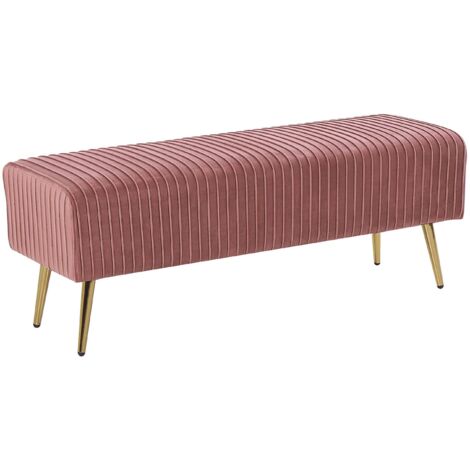 Bank PATERSON Samtstoff Rosa