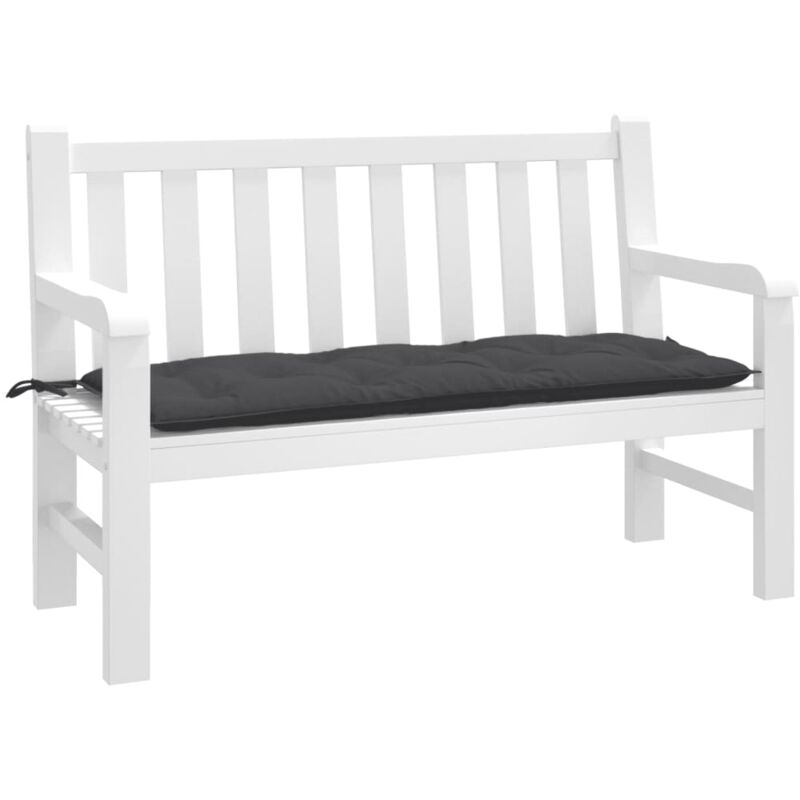 Gartenbank-auflage Melange Anthrazit 120x50x7 Cm Stoff Vidaxl