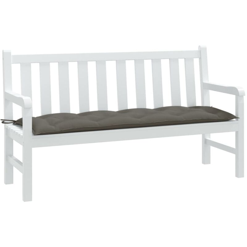 Gartenbank-auflage Melange Dunkelgrau 150x50x7 Cm Stoff Vidaxl