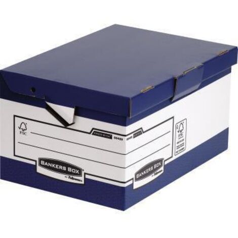 Bankers Box Archivbox Ergo Box System Maxi 0048901 blau/weiß