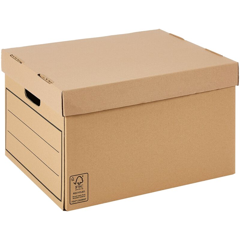 Image of Bankers Box - Scatola multiuso per contenuto generico o per archivi con coperchio (confezione da 10)