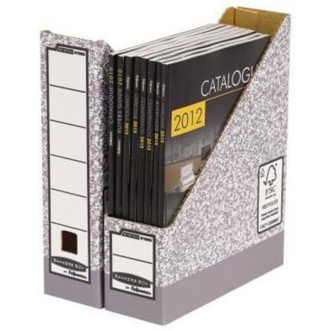 Bankers Box Stehsammler 0186004 DIN A4 Archiv grau/weiß