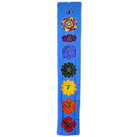 Bannière Goutte Chakra - Bleu Ciel 183x35cm- Vendu par 1