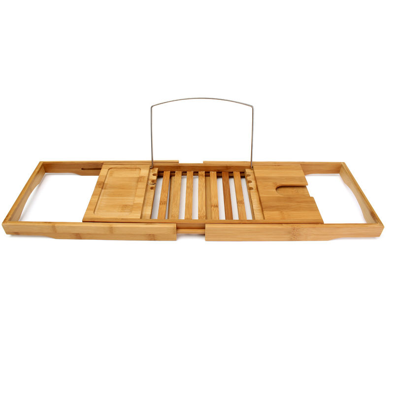 

Bao Bamboo Bath Rack Bath Wine Tablet PC Bandeja de soporte de vidrio en el hogar Sasicare