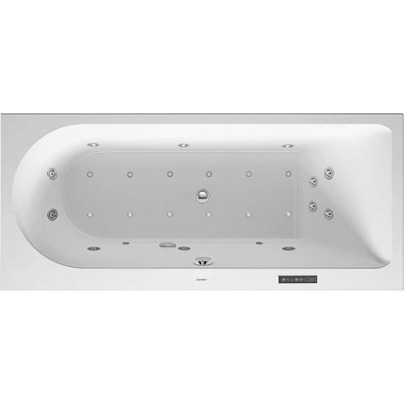 

Baño de hidromasaje Duravit Darling New 1700x750mm, versión empotrada o para revestimiento de bañera, 1 respaldo inclinado a la derecha, marco y