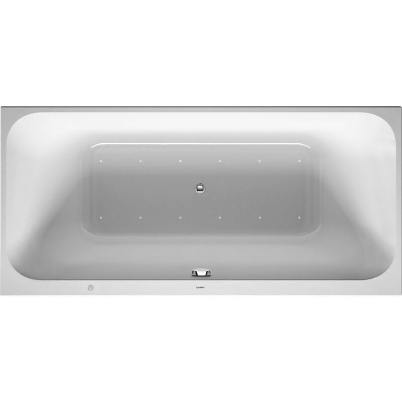 

Baño de hidromasaje Duravit Happy D.2 1700x700mm, versión empotrada, con 1 respaldo inclinado hacia la derecha, marco, desagüe y rebosadero,