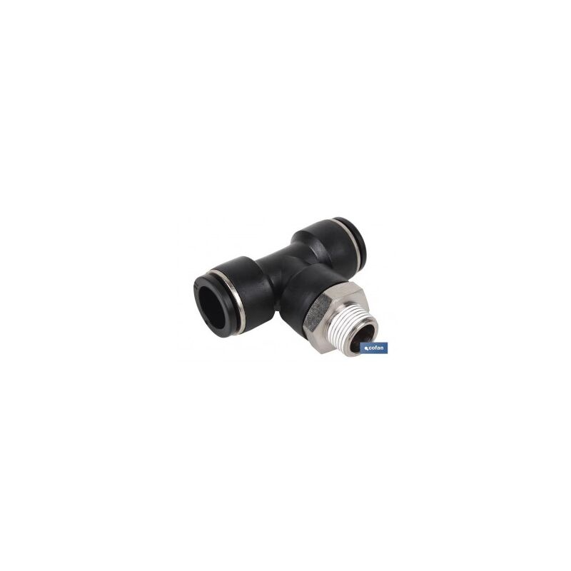 

Racor Roscado Plastico ''T'' , T-14, R-3/8 - Neoferr..
