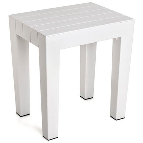 TA-TAY TABURETE BAÑO LOMBOK BLANCO TATAY