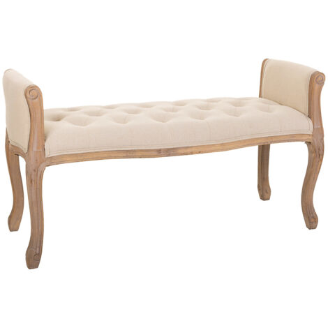 BANQUETA CREAM 113x48x60 h cm